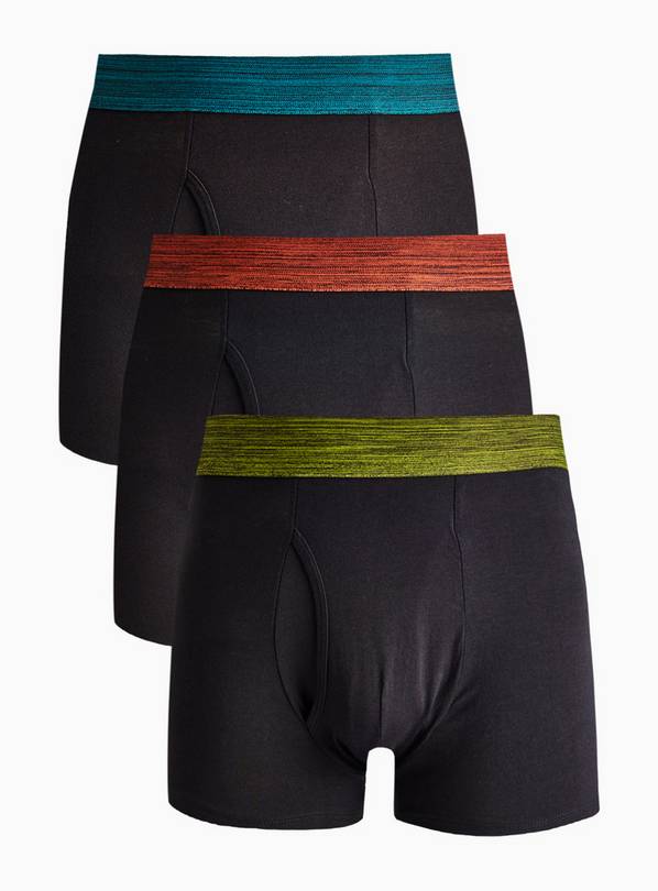 Black Space Dye Trunks 3 Pack XXXL